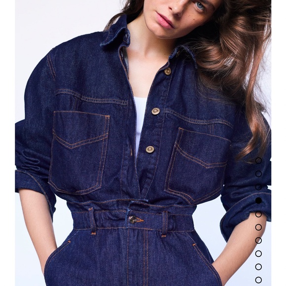 NWOT ZARA denim overshirt - Picture 2 of 8